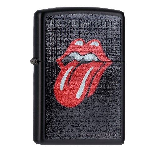 Zippo schwarz matt Rolling Stones