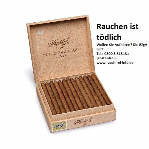 Davidoff &quot;Machine-made&quot; Mini Cigarillos Silver