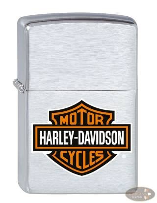 Zippo chrom gebürstet Harley-Davidson Bar &amp; Shield