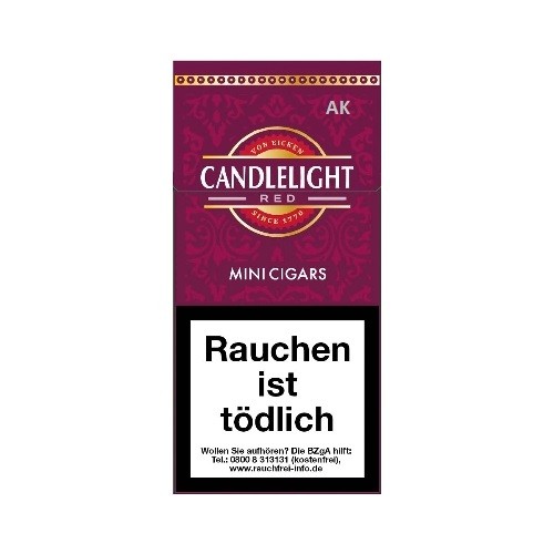Candlelight Red Filter Cigarillos