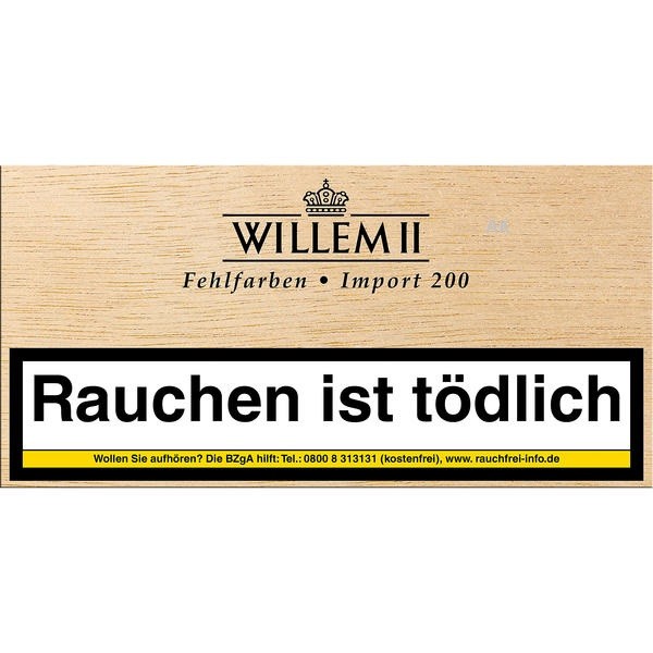 Willem II Fehlfarben Import 200 Sumatra