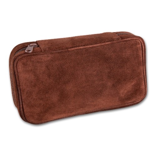Pfeifentasche Wildleder braun