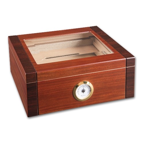 Humidor Glasdeckel Cherry