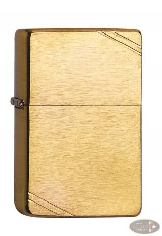 Zippo Messing gebürstet Vintage Streifen