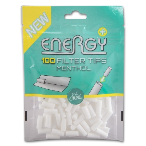 Energy+ Menthol Filter Tips 100 pro beutel